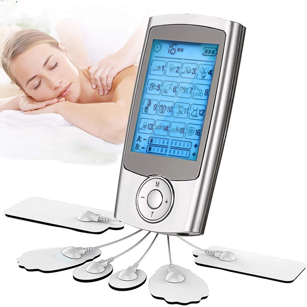 Tens Machine Muscle Stimulator Rechargeable Pain Relief Machine EMS Digital Electronic Pulse Massager Body Massage Device