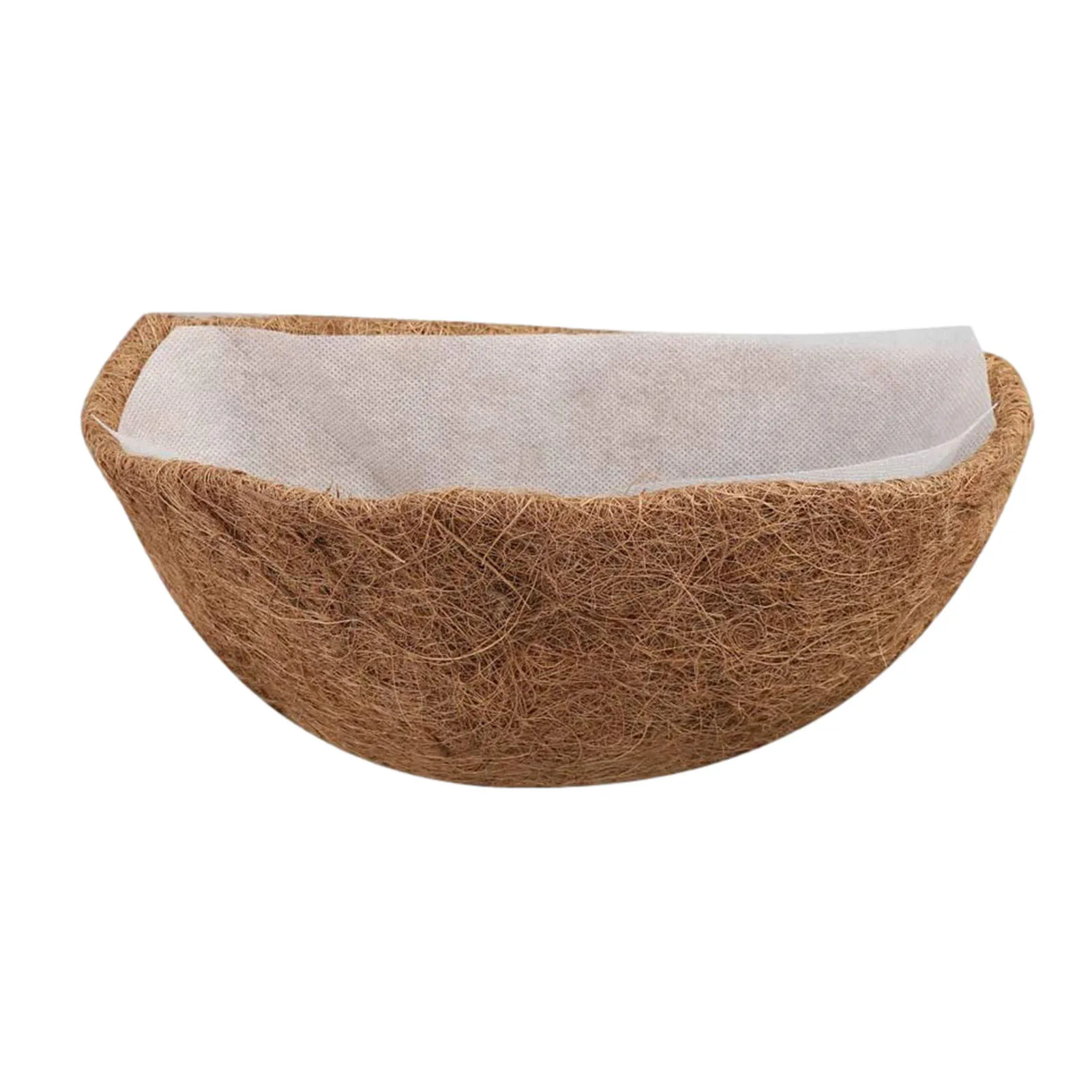 Replaceable Thick Coco Coir Liners Multiple Sizes Strong Water Absorption Coconut Fiber Lining For Hanging Planter Basket