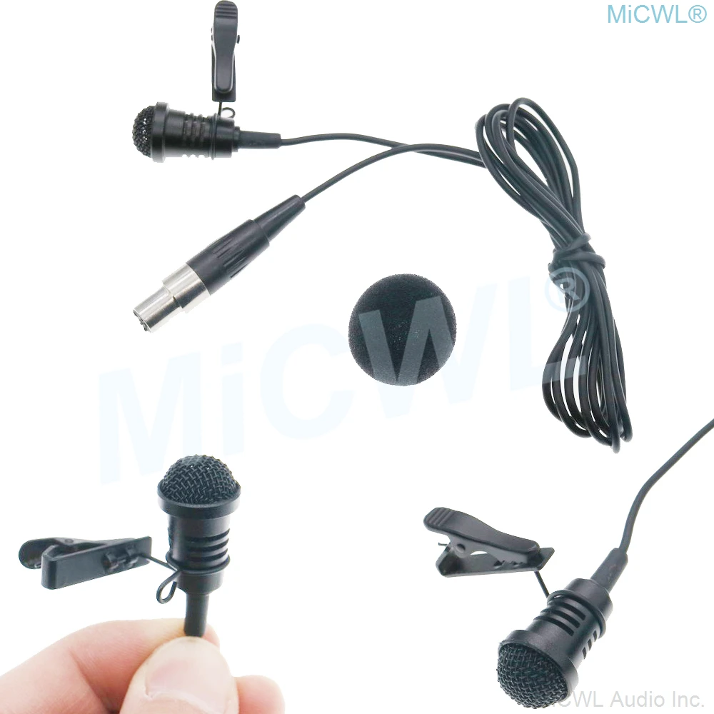 SLXD Tie Clip Cardioid Lavalier Microphone for Shure SLX ULX PGX BodyPack TA4F mini Lapel Mic