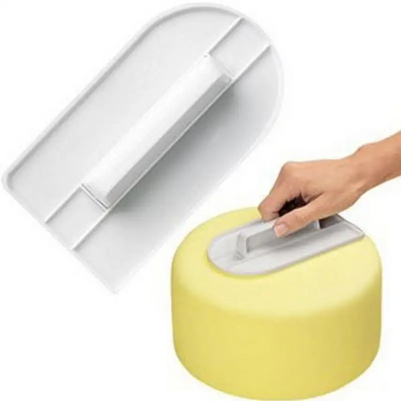 1 Pcs Plastic Cake Smoother Polisher Tools Cake Decorating Smoother Fondant Sugarcraft Cake Spatulas DIY Baking Tools