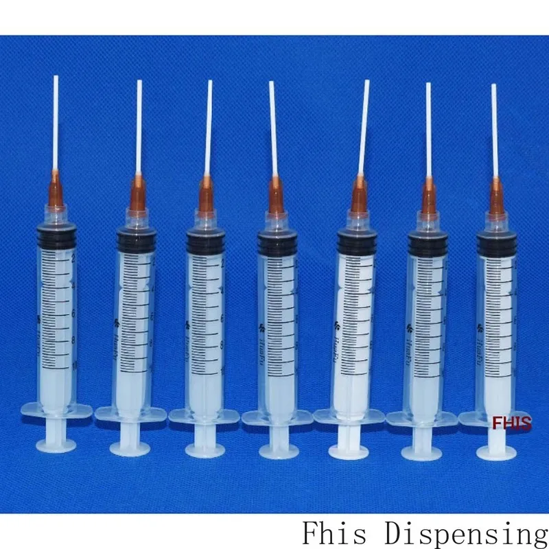 10 مللي/10cc المحاقن 1.5 "15 جرام إبرة حادة طبية ملء الإبر وقبعة سوداء حزمة من 5