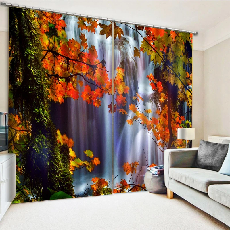 

Photo nature scenery curtains 3D Window Curtains For Living Room Bedroom modern living room curtains