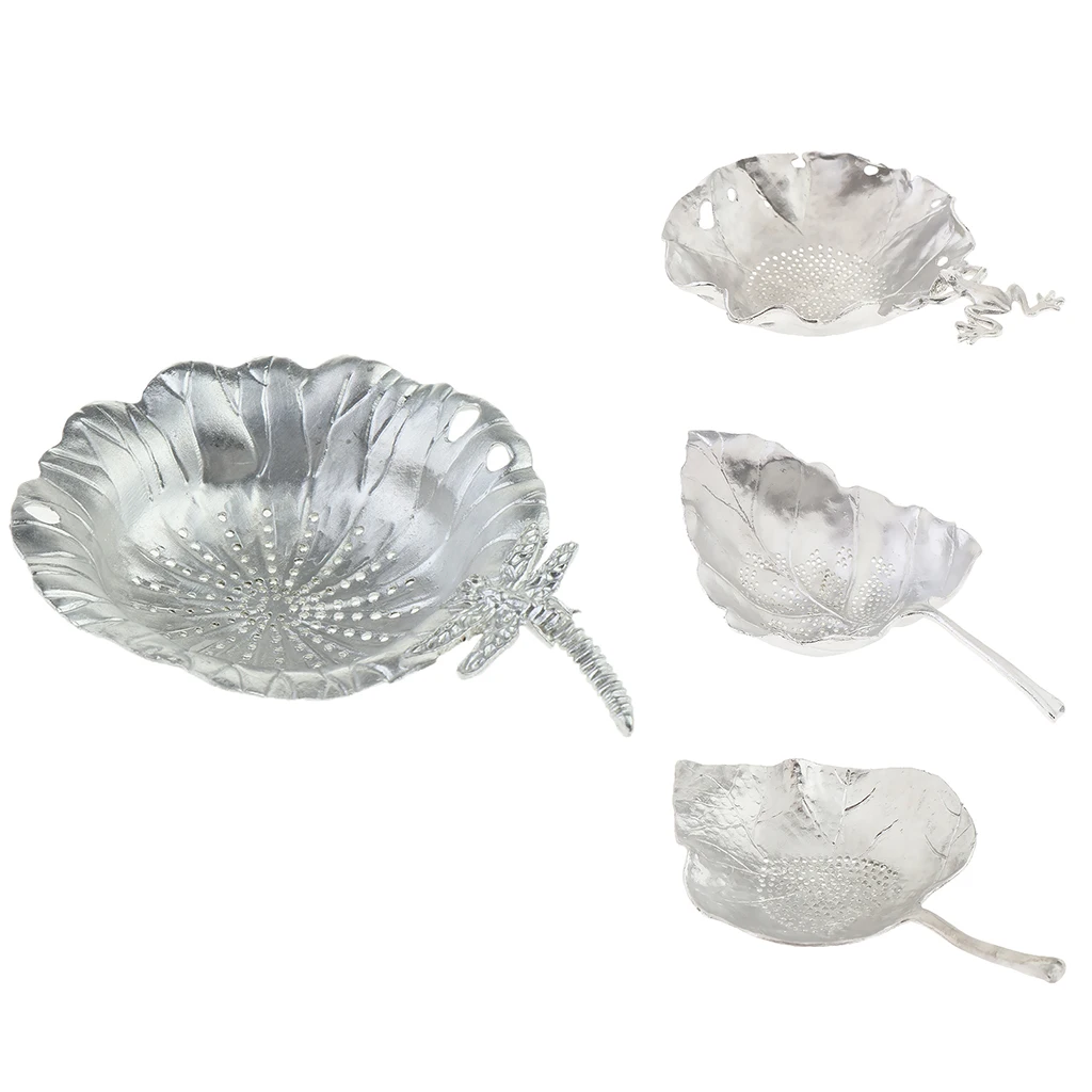 Pure Tin Tea Filter Strainer Leaf Shaped Tea Filter Kung Fu Tea Accessories for Home Tea Tools Friends Gifts