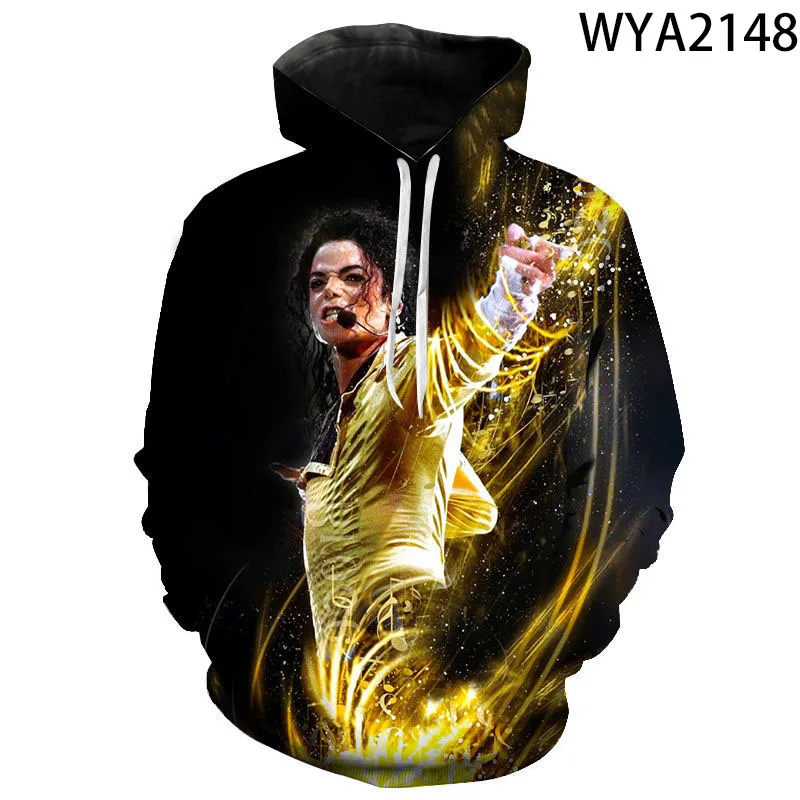 New Hoodies Fashion Michael Jackson 3D Printed Men Women Children Sweatshirts Pullover Long Sleeve Boy Girl Kids Casual Tops