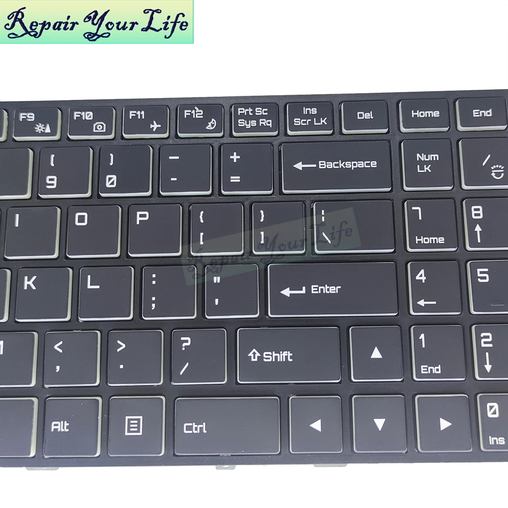 US RU RGB Backlit Keyboard for Avell Titanium G1546 Iron V4, Thunderobot ST Pro-P1A Pro-P1B MP-13H83U4J4301 6-80-W6701-010-1G