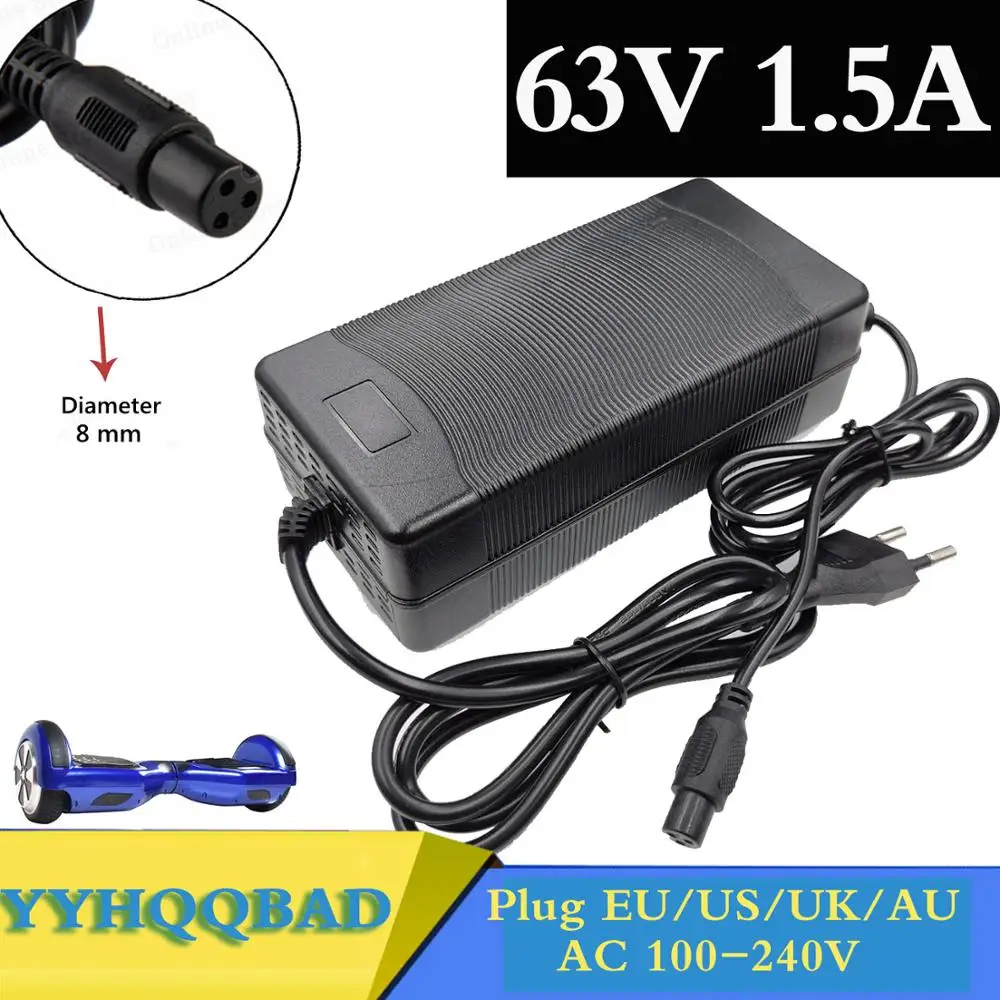 

63V 1.5A Battery Charger for XiaoMi ninebot minirobot Xiaomi Balance car Scooter Skateboard Accessories 63V 3 pin