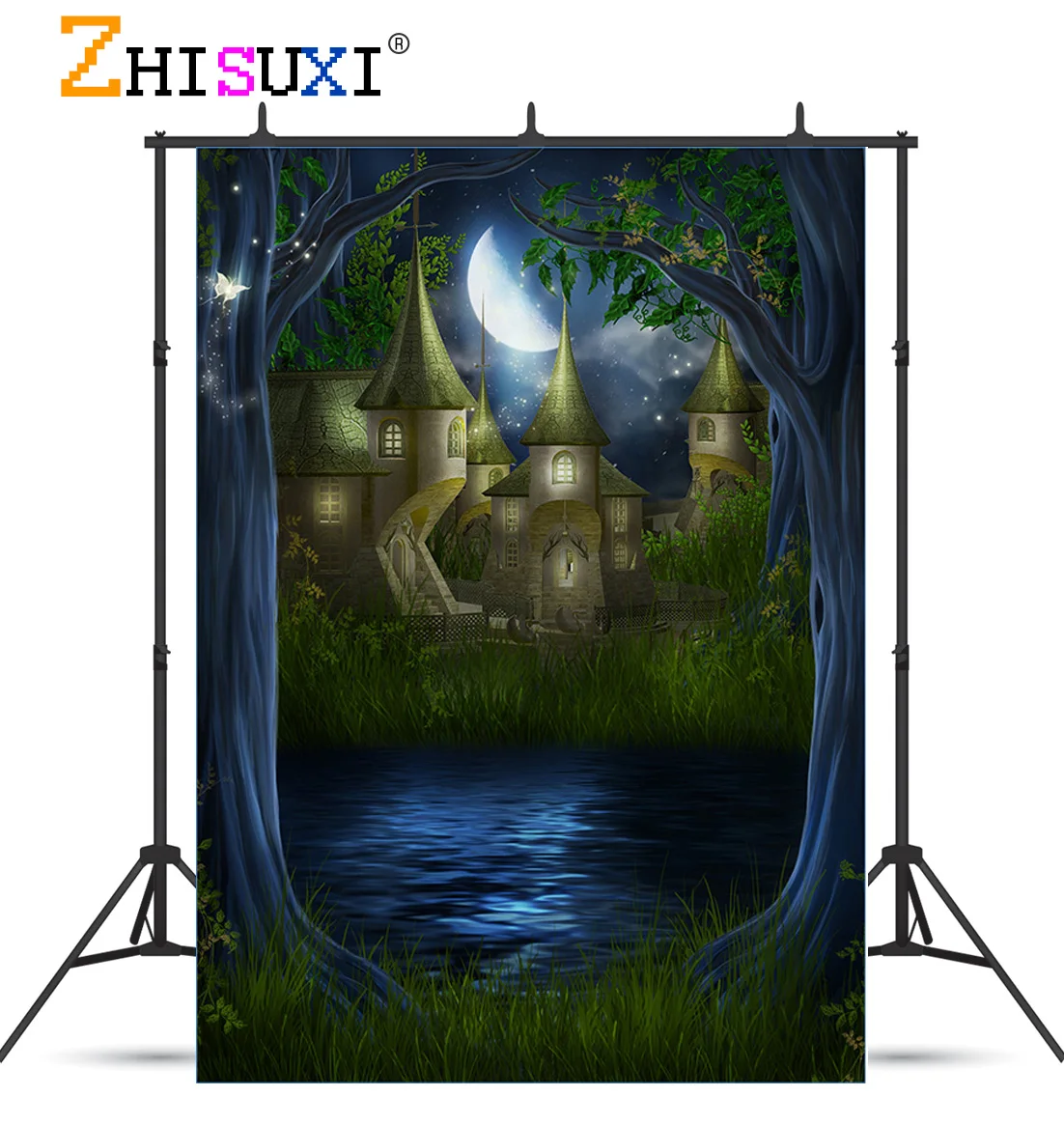 ZHISUXI vinile personalizzato sogno foresta castello fiaba bambini fotografia fondali Prop foto sfondo 2158 TTW-01