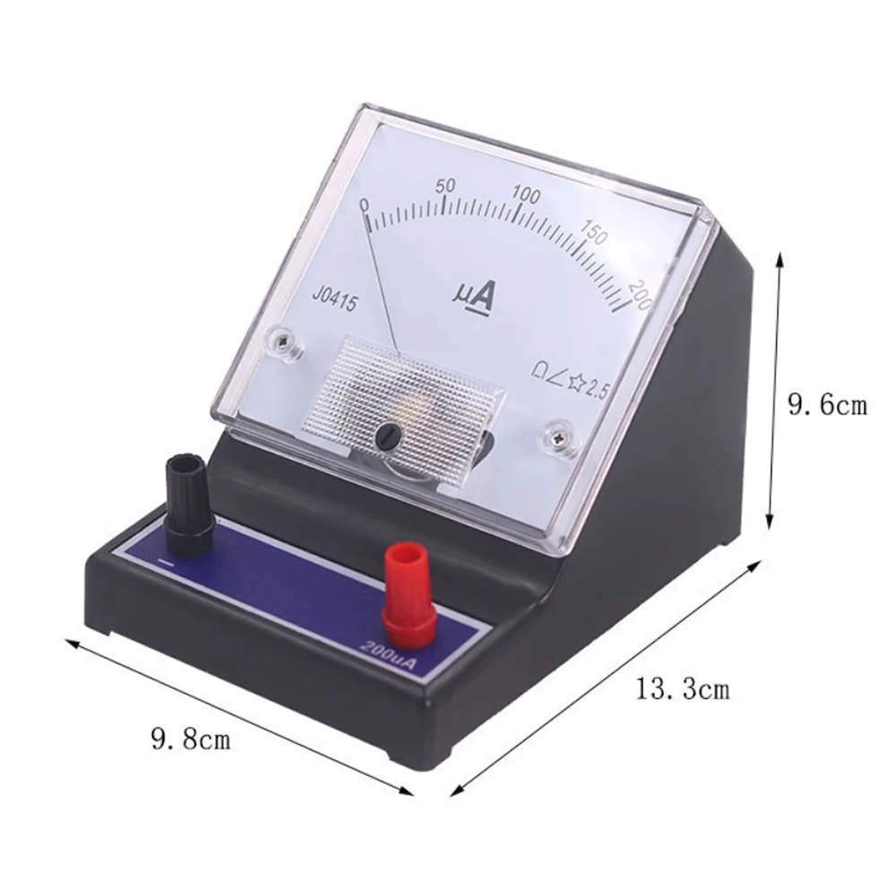 Pointer type DC microammeter range 0-200uA Physical electricity experiment Teaching instrument high-precision high sensitivity