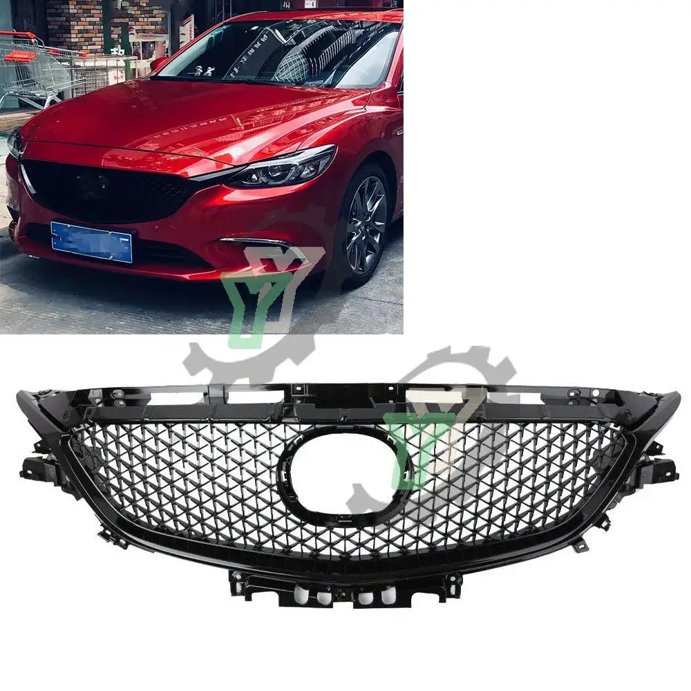 For MAZDA 6 Atenza 2017 2018 2019 New Style Auto Racing Grill Front Bumper Mesh Grille