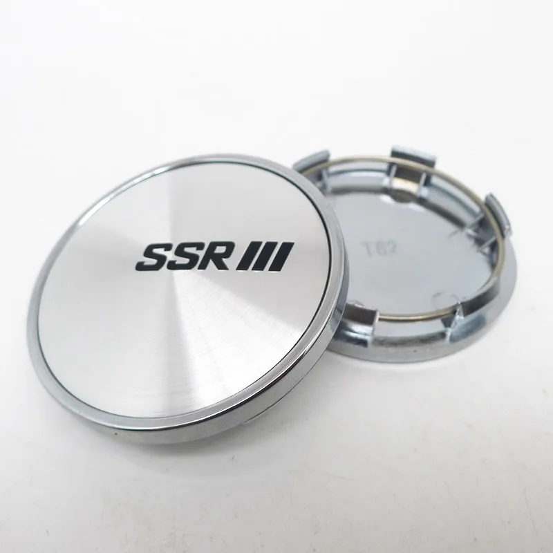 4pcs 62mm 56mm For SSR Car Wheel Hub Rim Center Cap Cover 56mm Badge Emblem Sticker