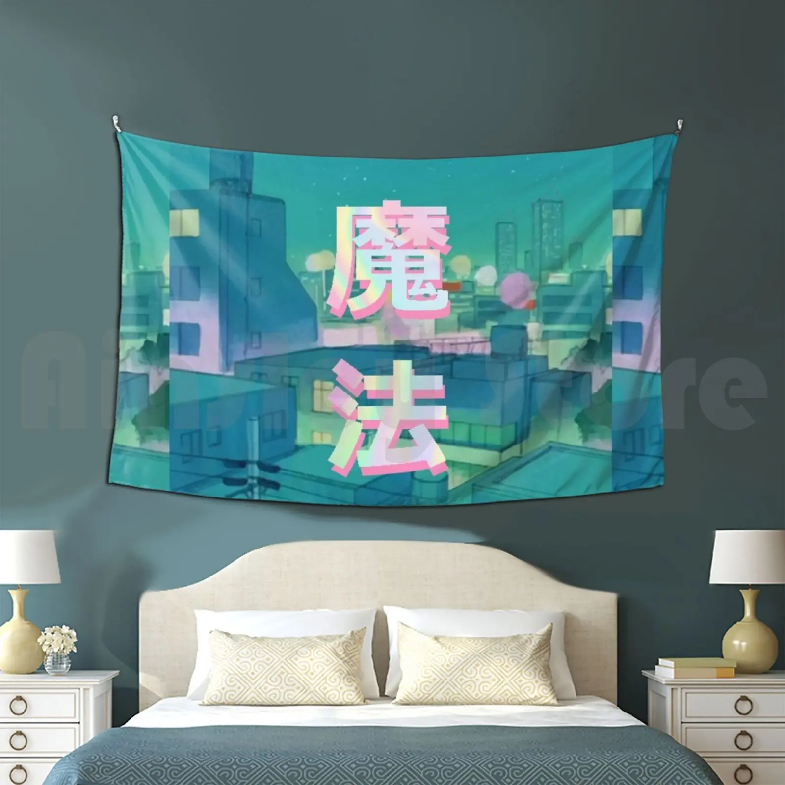 Mahou Night Anime Sky Customized Tapestry Usagi Moon Anime Manga Kawaii Sailor Saturn Sailor