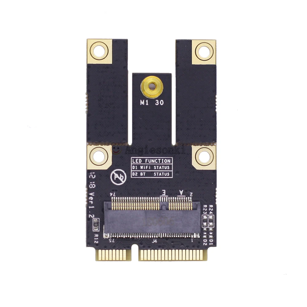 NGFF Key E to Mini PCI-E Adapter Converter for Inte.l  7260 7265 3160 8260 8265 9260 BCM94352Z BCM943228ZH WIFI Module