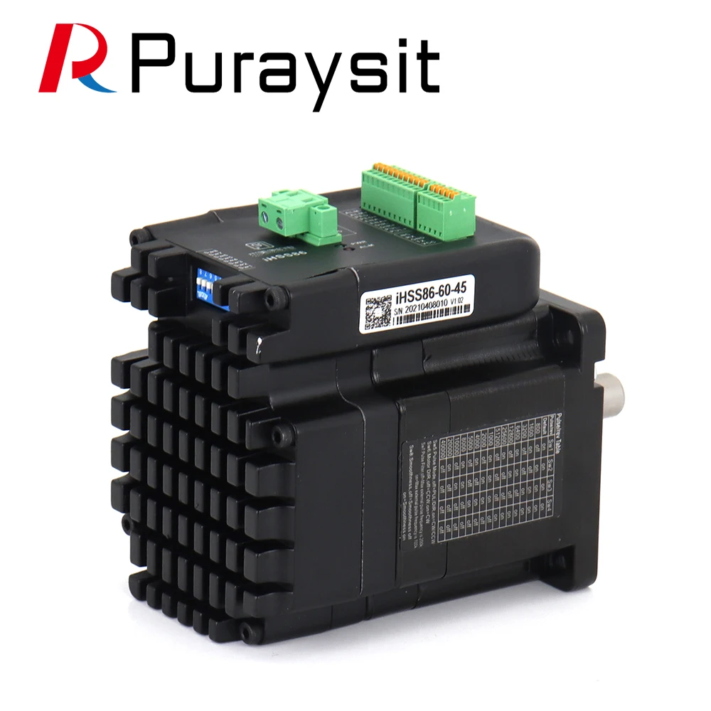 4.5N.M 7.5Nm Closed Loop Stepper Motor With Driver 6A 24-80V 2000rpm Integrated Step Servo Motors iHSS86-80-70 iHSS86-60-45
