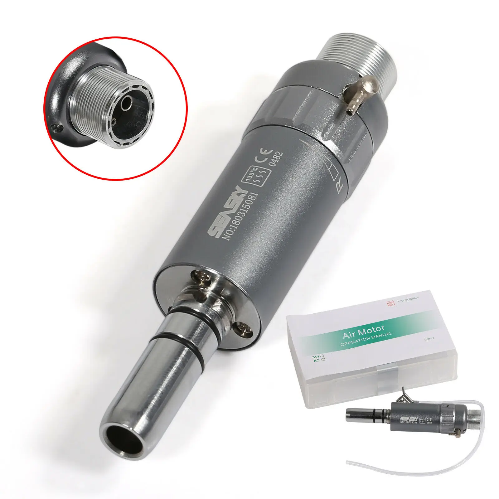 NSK Style Dental Low Speed Air Motor Micromotor 2/4H Handpiece Connector E-type