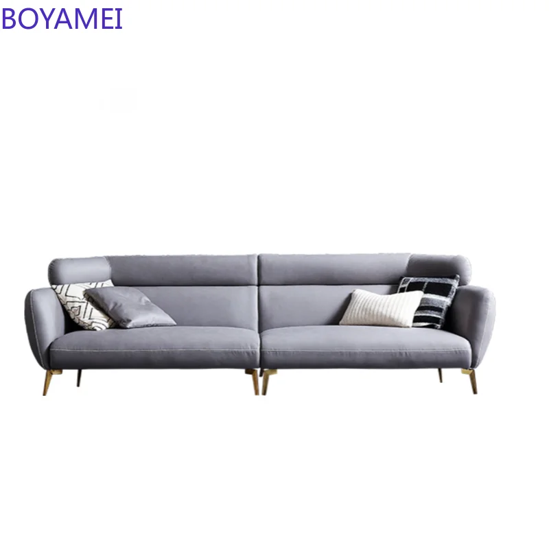 Technology cloth sofa high back nano antifouling fabric simple modern small family Nordic luxury super soft sofa