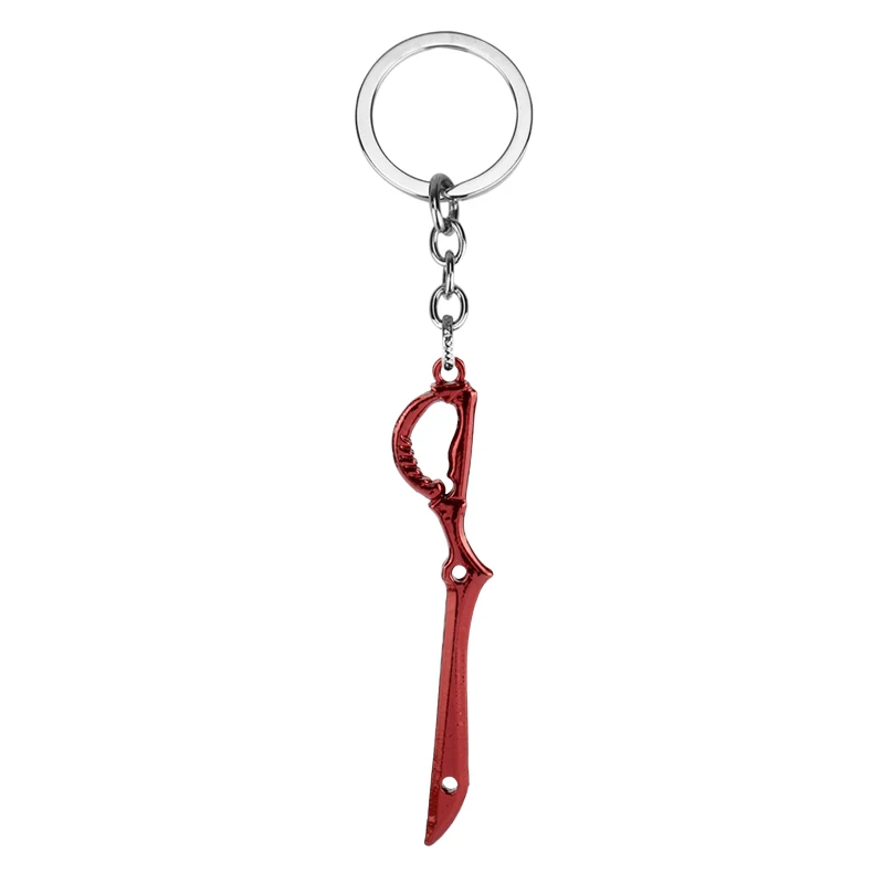 Anime KILL LA KILL Knife Pendant Keychain Men Women Weapon Chaveiro Key Rings Metal Key Holder