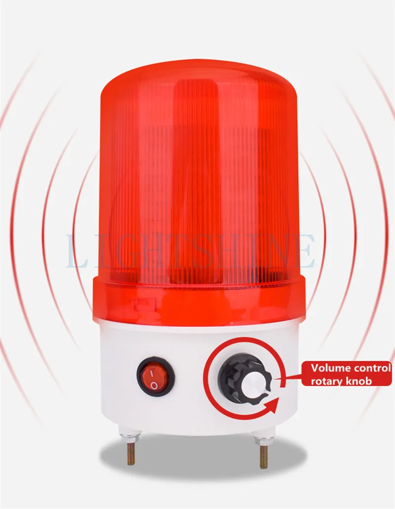 LED Machine Tool Three-Color Light Baseball Light Warning Light Safety Indicator Sound And Light Alarm 24v Fault Alarm Flash