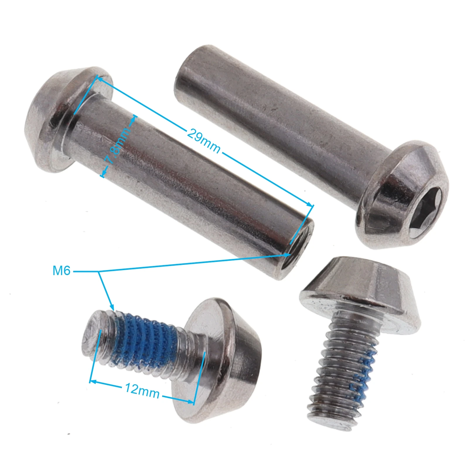 M8x28mm/29mm Inner Hexagon Socket Screw Rrivet for 47cc 49CC Mini Electric Scooter Pocket Bike Rear Suspension Shock Absorber