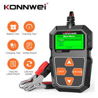 KONNWEI KW208 Car Battery Tester 12V 100 to 2000CCA Cranking Charging Circuit Tester Battery Analyzer Cars Diagnostic Tool