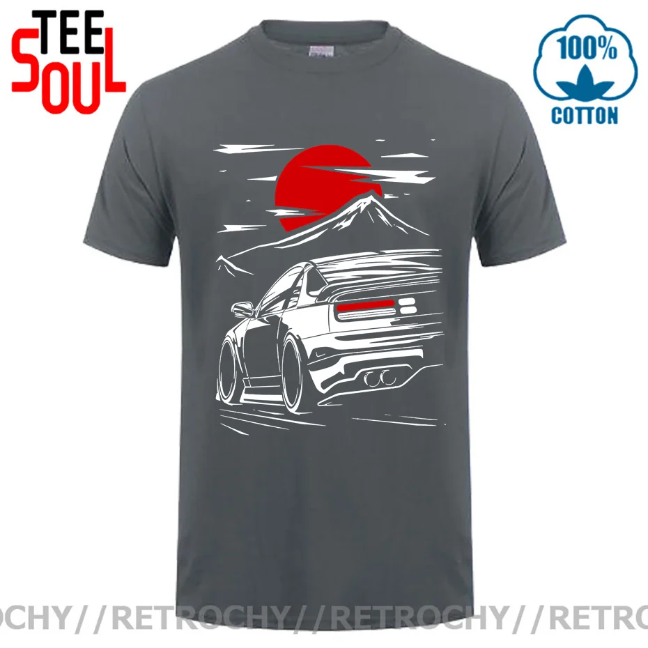 Retrochy Fashion Custom T-shirts men Leisure Classic Racing Car 300zx Z32 Fairlady Z T shirt 2021 New Arrival Roadster Tee shirt