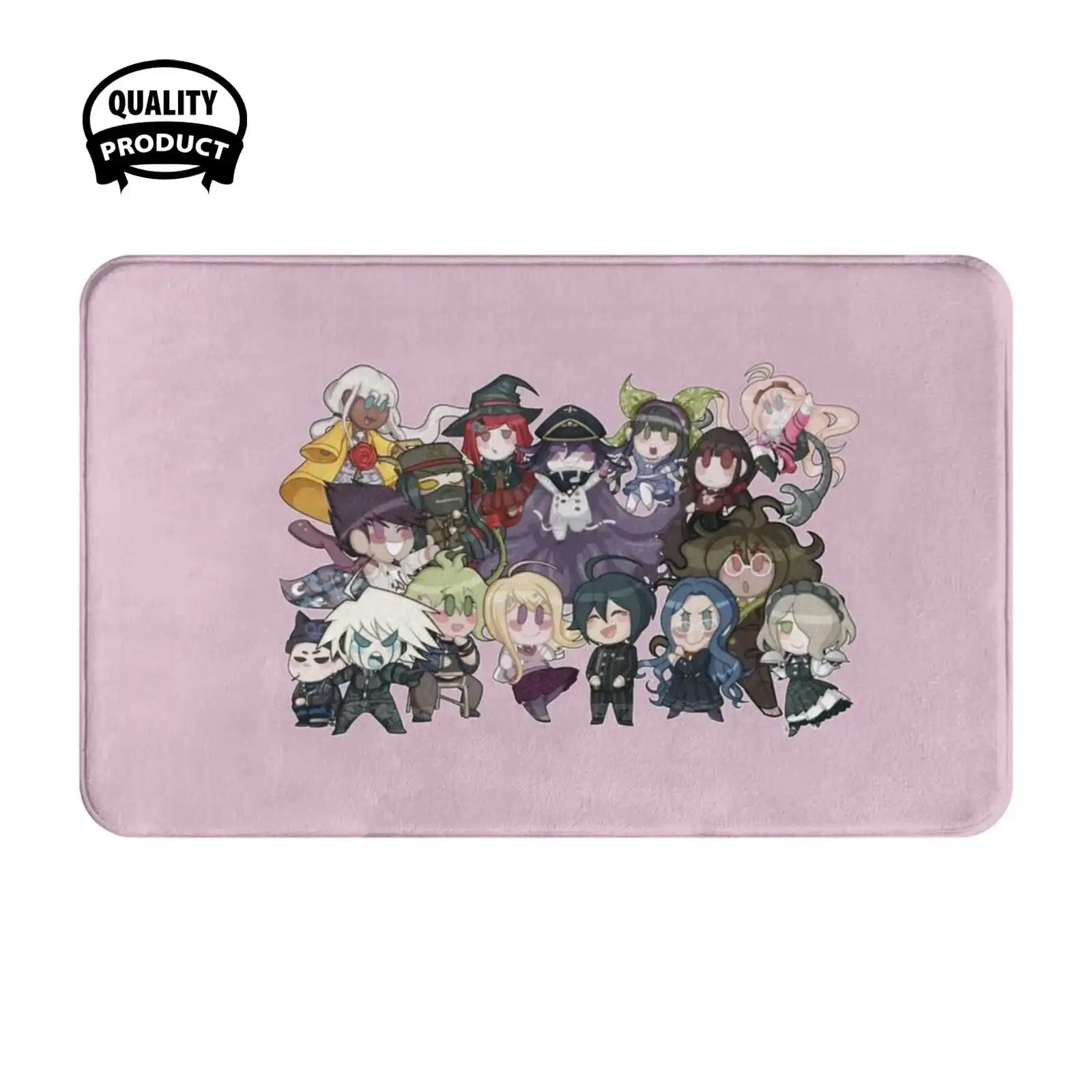 Dangan Ronpa V3 Chibi Collection Soft Cushion Home Carpet Door Mat Car Rug Danganronpa V3 New Dangan Ronpa V3 Ndrv3 Shuichi