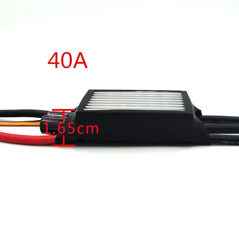 ESC programmabile 40A/60A/80A/100A ESC senza spazzole raffreddato ad acqua bidirezionale con dissipatore di calore per elica subacquea per barca per