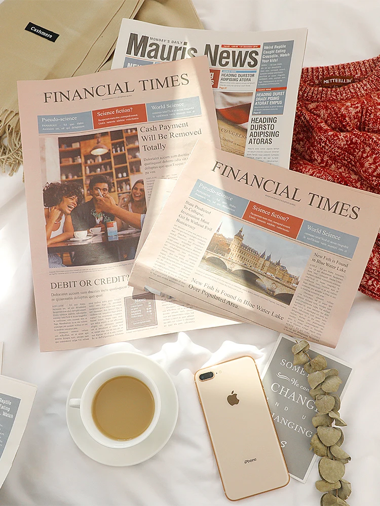 INS Shooting Retro Old English Journal Photo Studio Ornements, Accessoires de photographie, Accessoires de fond photographiques