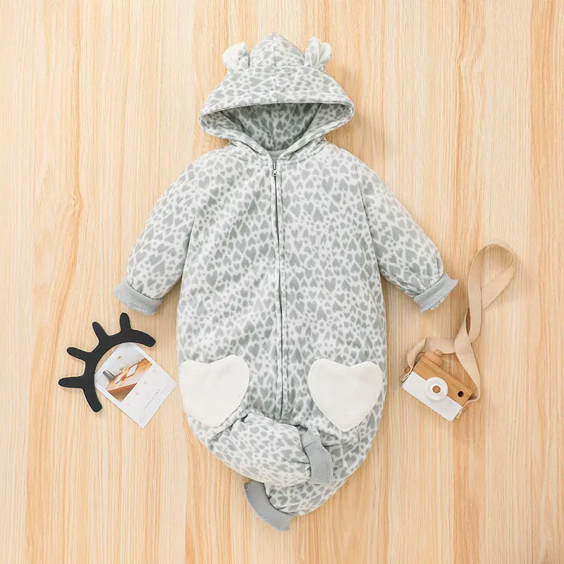 

Baby and Toddler Clothing Jumpsuits 2021 Fall/Winter Girls' Clothing Warm Hooded Jumpsuits Animal Overall Baby Clothing Jumpsuit