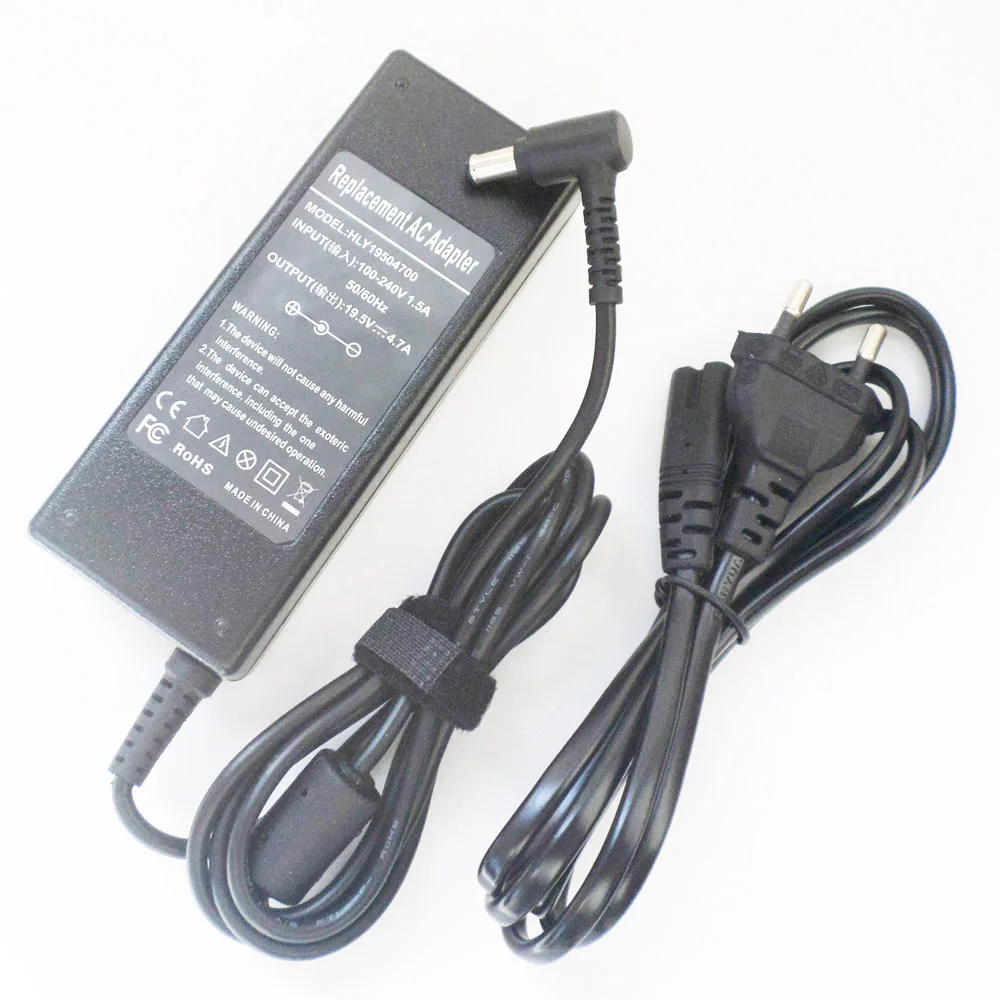 New Battery Charger Power Supply Cord For Sony Vaio VGN-AX VGN-A VGN-C VGP-AC19V41 VGN-CR21S/W 90W Laptop 19.5V 4.7A AC Adapter