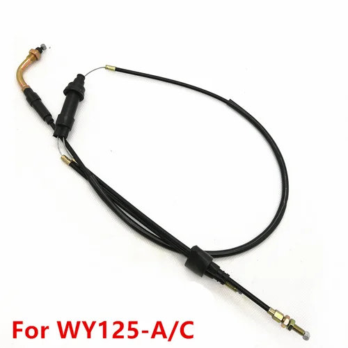Imagen 2 del producto Cable de acelerador de doble rosca Y, compatible con carburador PZ27.30 WY125-A/C con bomba de aceleración