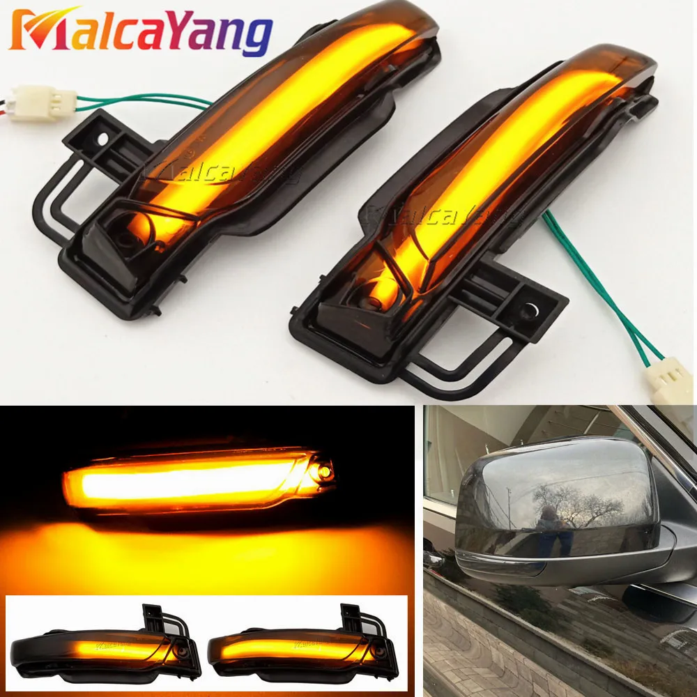 For JEEP GRAND CHEROKEE WK2 2010 2011 2012-2020 LED Dynamic Turn Signal Light Indicator Rearview Mirror Blinker Repeater Lamp