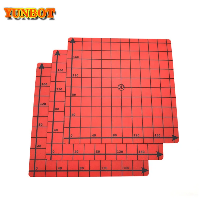 Magnetic Coordinate Heated Print Bed square 220*220 Print Sticker Build Plate Flex Plate for i3 Mega 3D Printer