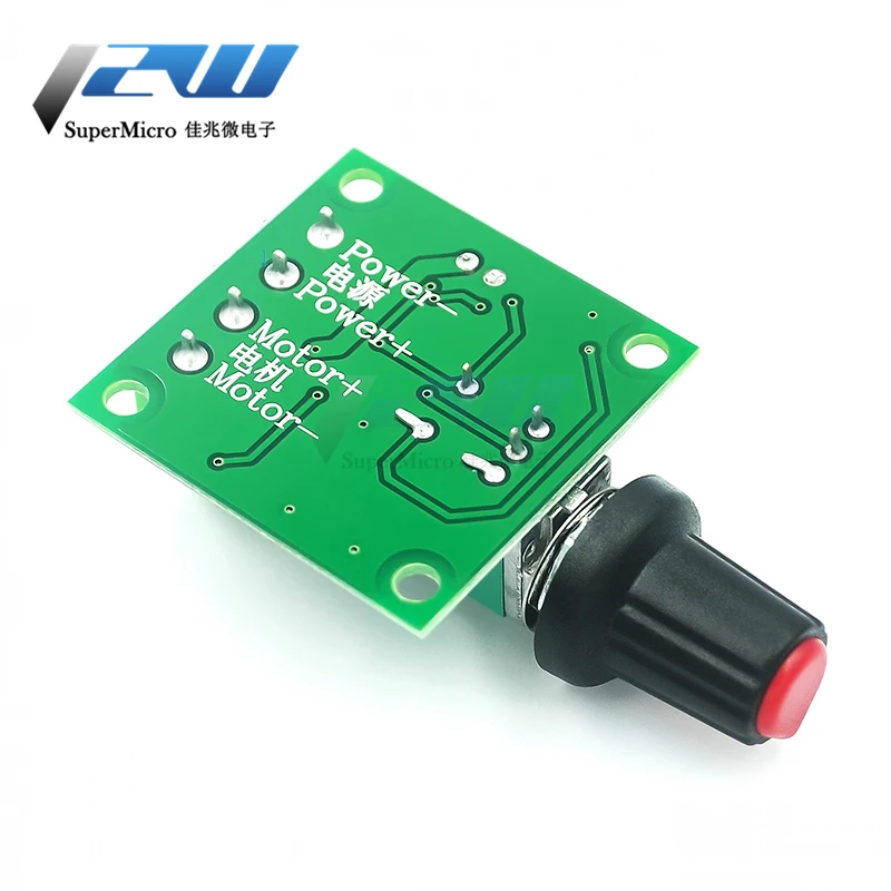 1PCS DC 1.8V 3V 5V 6V 12V 2A PWM Motor Speed Controller Low Voltage Motor Speed Control Switch PWM Adjustable Drive Module1803BK