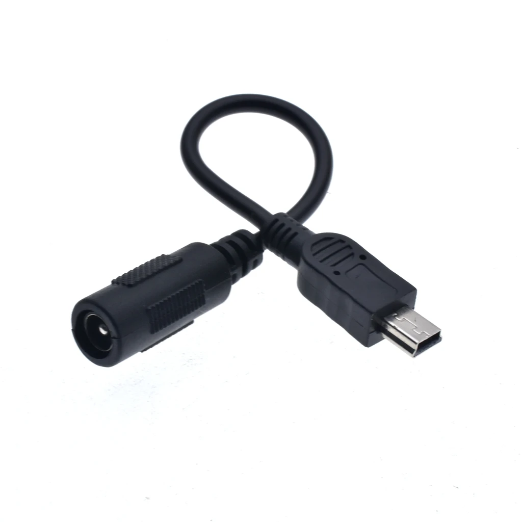 Mini DC Power Adapter DC 5,5x2,1mm zu Mini USB 5V DC Netzteil Lade Kabel Stecker für MP3 MP4 LCD Display