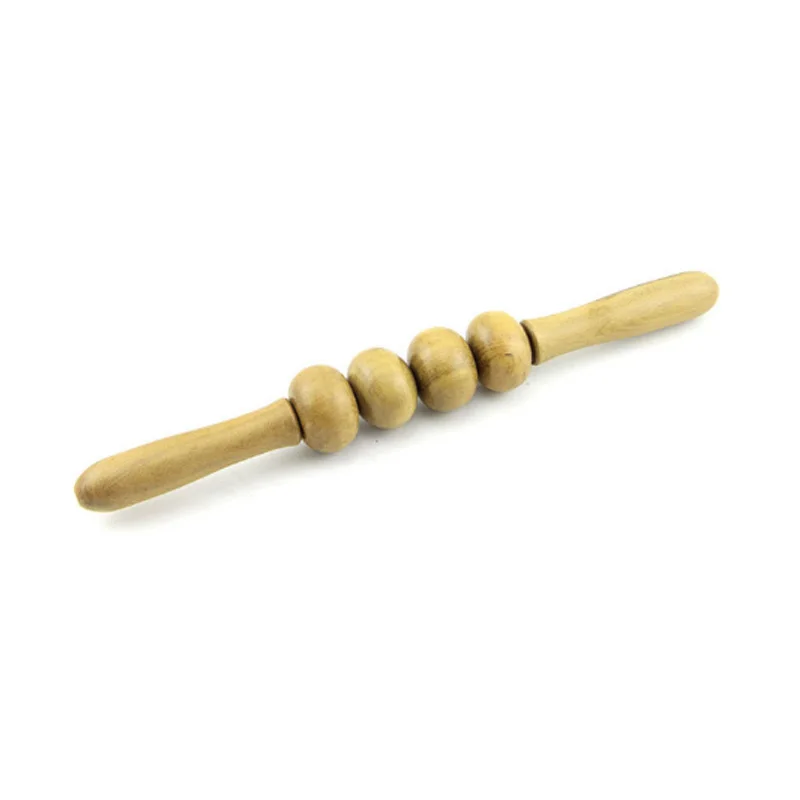 Wooden Massage Roller Stick Body Back Massager Muscle Soreness Stress Relief Health Relax Fitness Yoga Leg Arm Tool