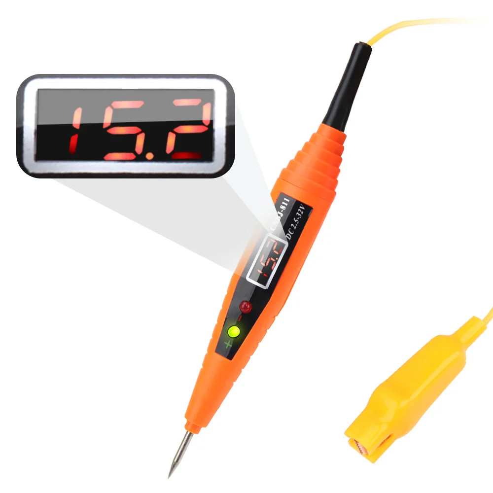 24V 12V Car Electrical Circuit Test Probe Pen Digital Display Auto Voltage Testing Diagnostic Tools Detector Repair Universal