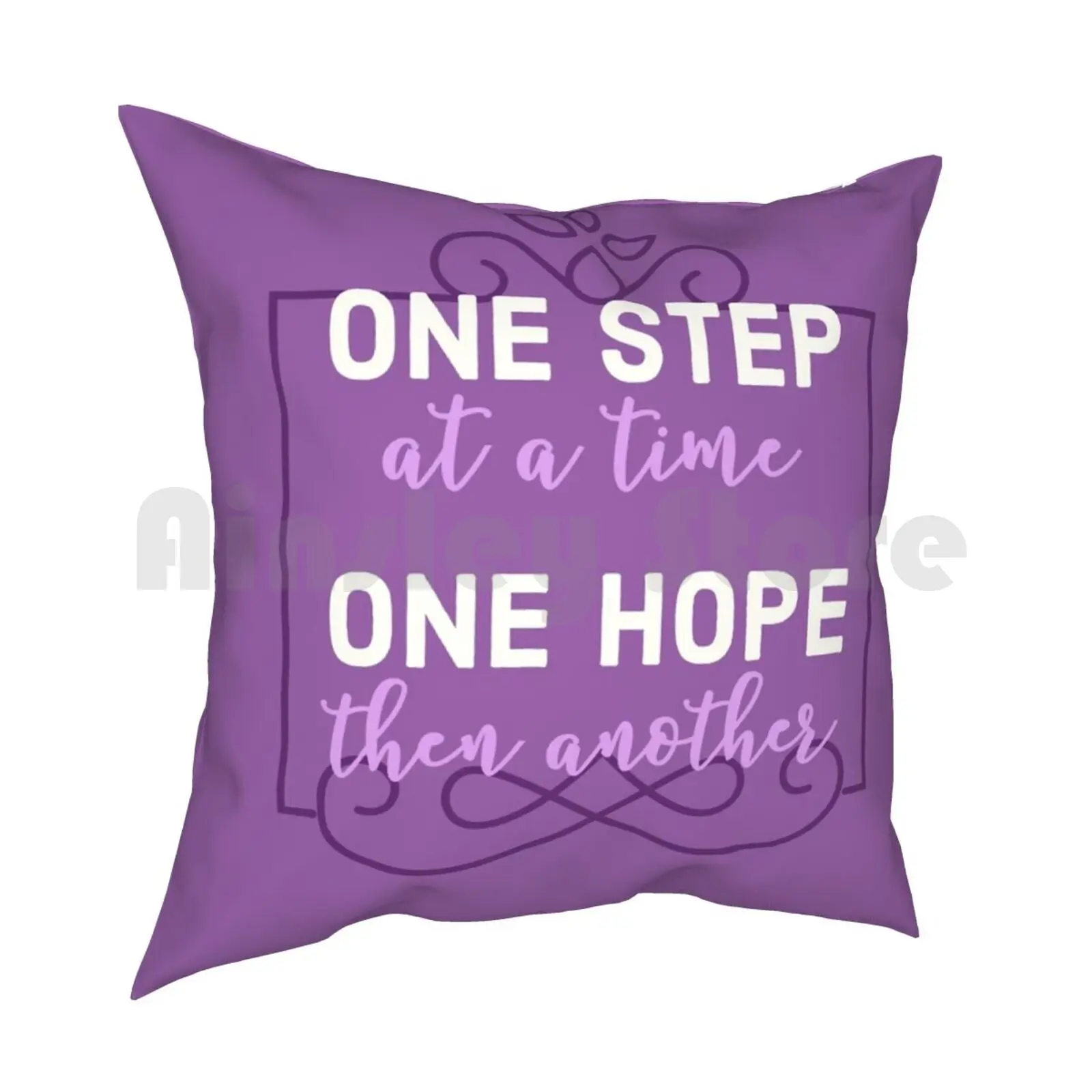 Journey To The Past Pillow Case Printed Home Soft DIY Pillow cover One Step At A Time One Hope Then Another Anastasia