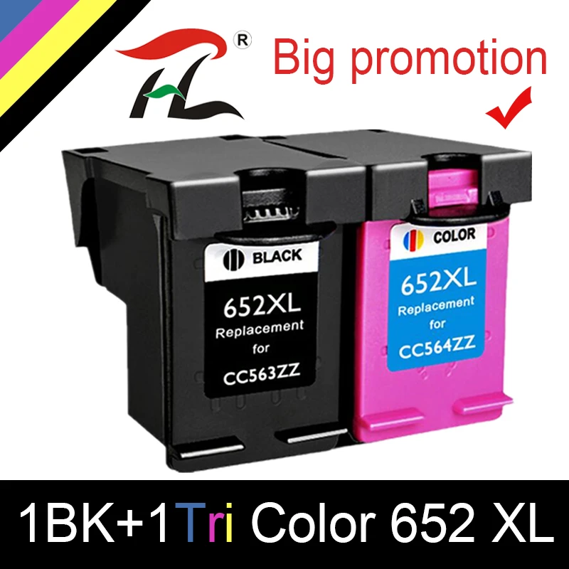 HTL 652XL 652 ink cartridge replacement for HP 652 XL for HP Deskjet 1115 1118 2135 2136 2138 3635 3636 3835 4535