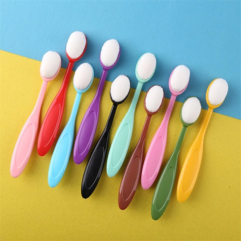 5-10pcs/set Smooth Blending Brushes Drawing Painting Brushes Flat Kit for DIY Scrapbooking Cards Making Ink Application Tools