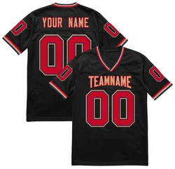 Sewing Custom Men's Rugby Jersey embroidery Stitched Team Name Number American Football Jersey Outdoor Training Shirt for Youth