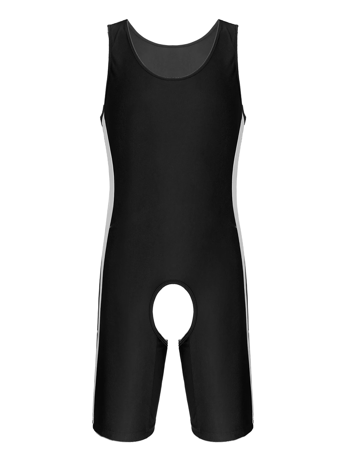 

Mens Sexy Bodysuit Lingerie Sleeveless Crotchless Bodycon Teddies Gay Male Sissy Open Butt One-piece Jumpsuit Nightwear