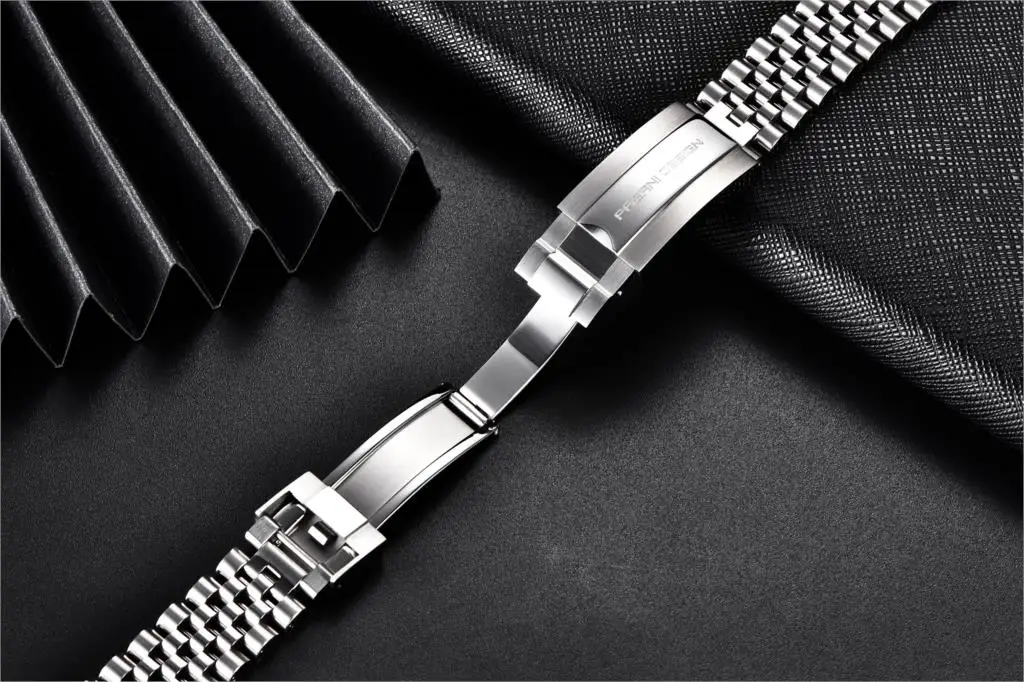 PAGANI DESIGN Original para reloj PD1661,PD1662.PD1651, correa de acero inoxidable 316L, pulsera Jubilee, ancho 20MM, longitud 220MM
