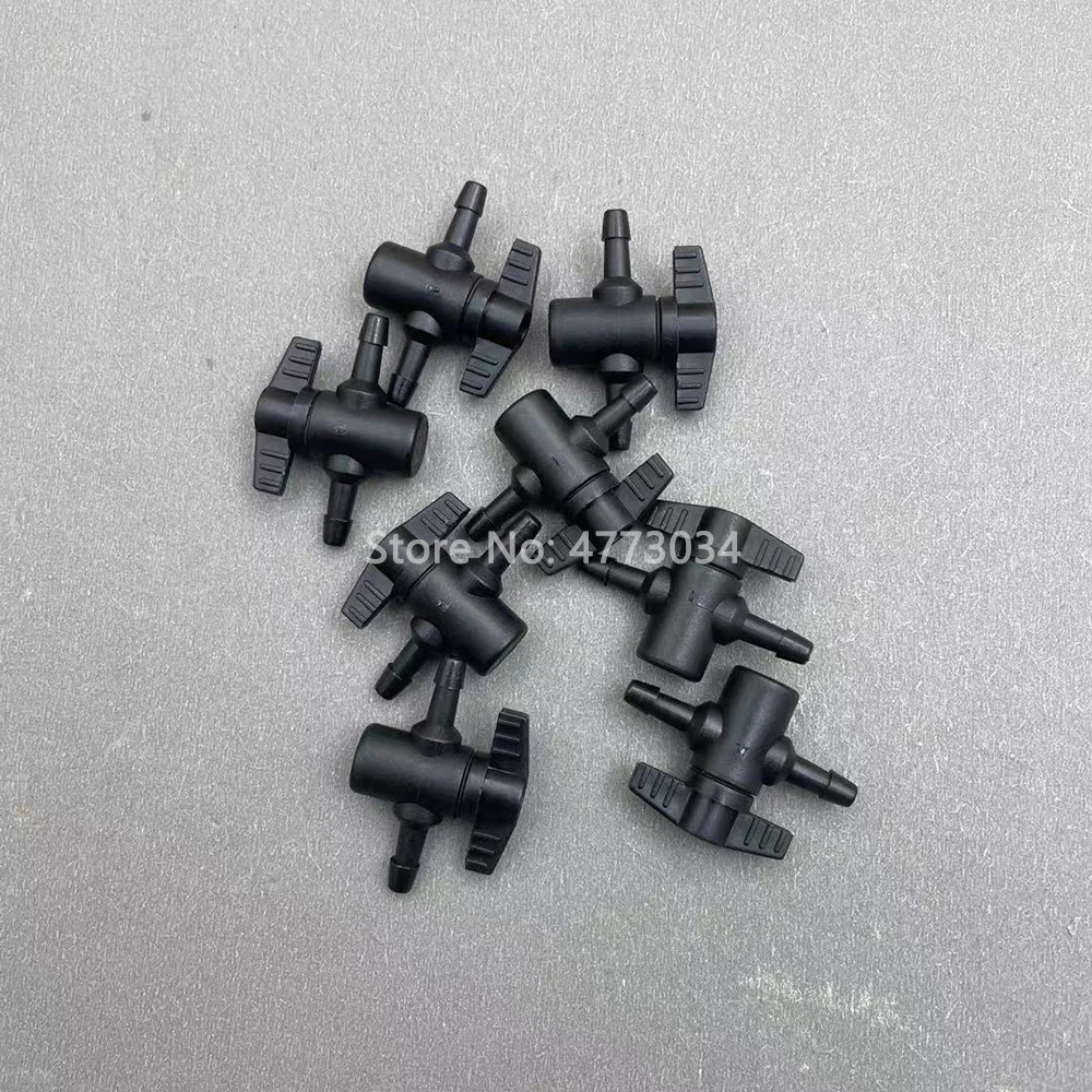 5PCS Printer Ciss ink system manual valve 2 ways for Flora Mutoh Mimaki solvent printer bulk ink system ink tube switch valves