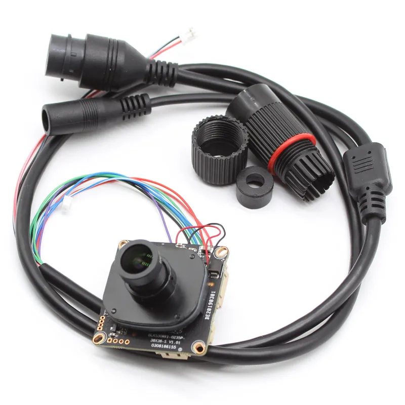 HD 4mp 3mp Double light illumination H.265 AI IP Camera Module CMOS Board with lens ircut cable