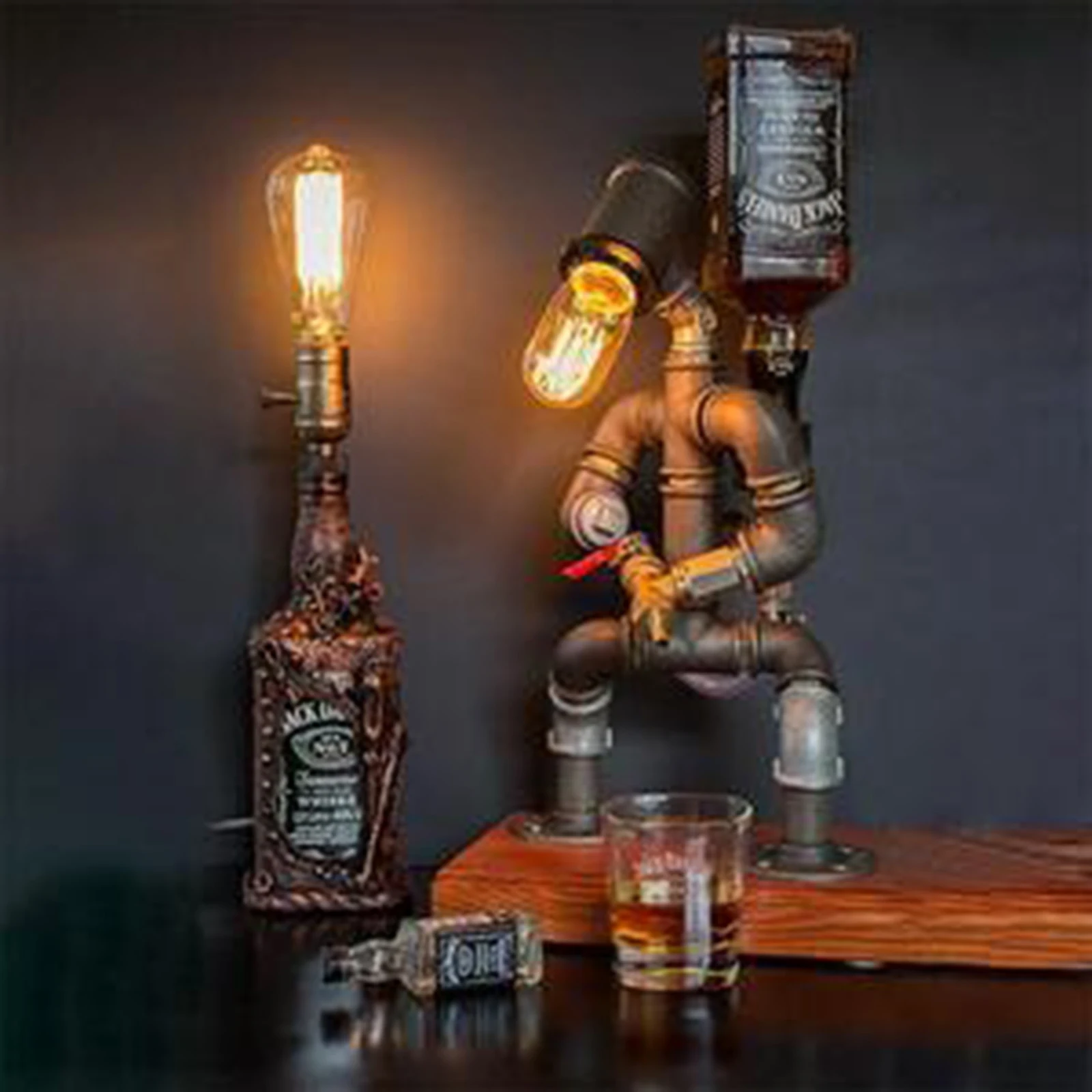 Steampunk Industrial Lamp Wine Dispenser Bar Supplies Home Decor In Stock