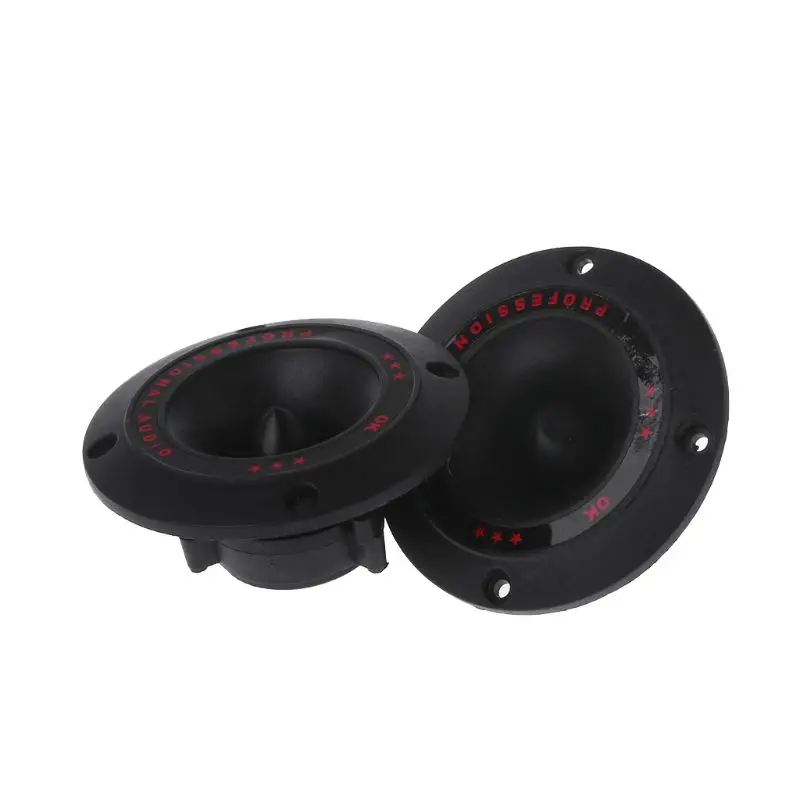2PCS Piezoelectric Tweeter 3" Audio Speaker Treble Ceramic Piezo Loudspeaker PA/DJ Tweeters Replacement Home Subwoofer Stage