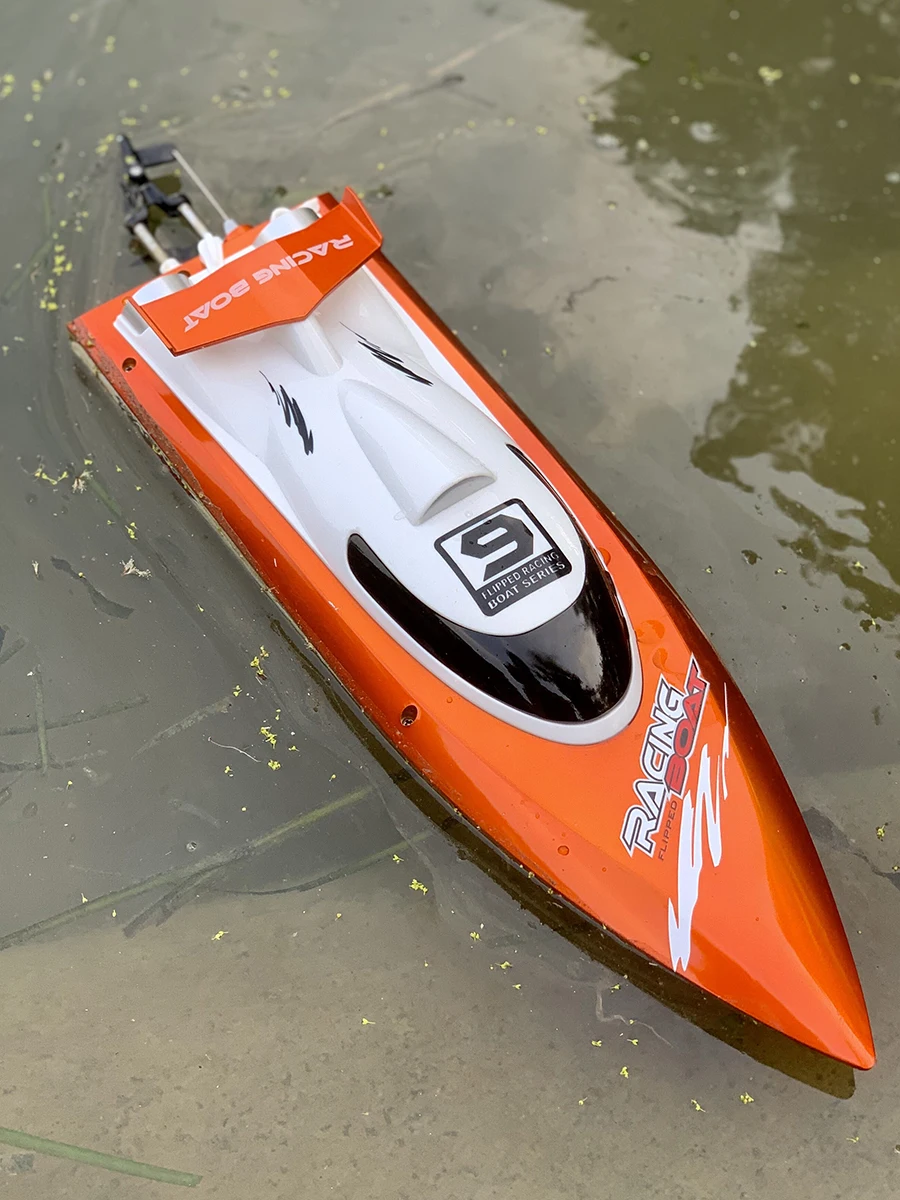 Średni RC Watercraft Feilun FT009 WL912 pilot łódź W/1500mah bateria 4WD 2.4G szybki 35 km/h dla chłopców Hobby na jeziorze morze