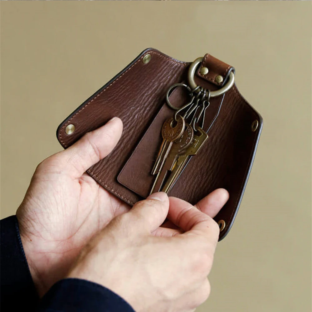 Leather Craft DIY Key Ring Bag Die Cutting Knife Mold Metal Hollowed Punch Tool Blade 4x12x4cm