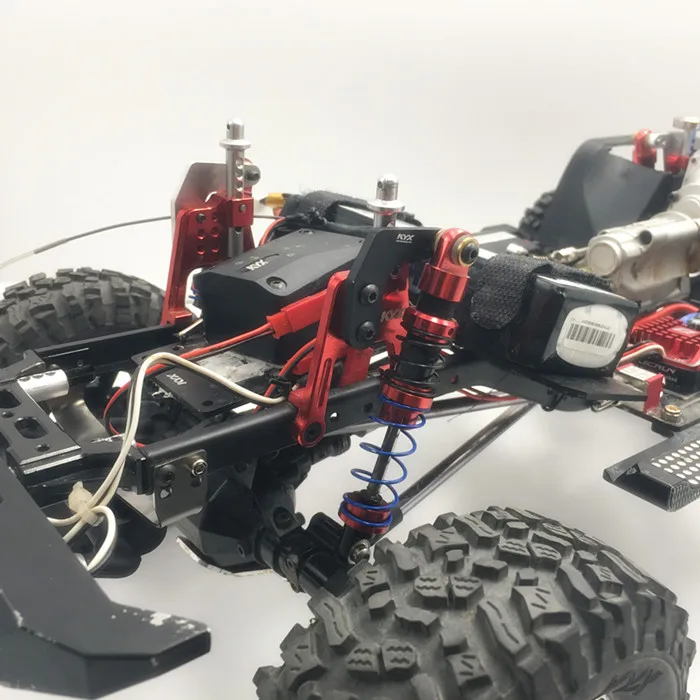 KYX Racing Przedni tylny wspornik zawieszenia Wieże amortyzujące Regulowane ulepszenia Części do 1/10 RC Crawler Car Axial SCX10 II 90046