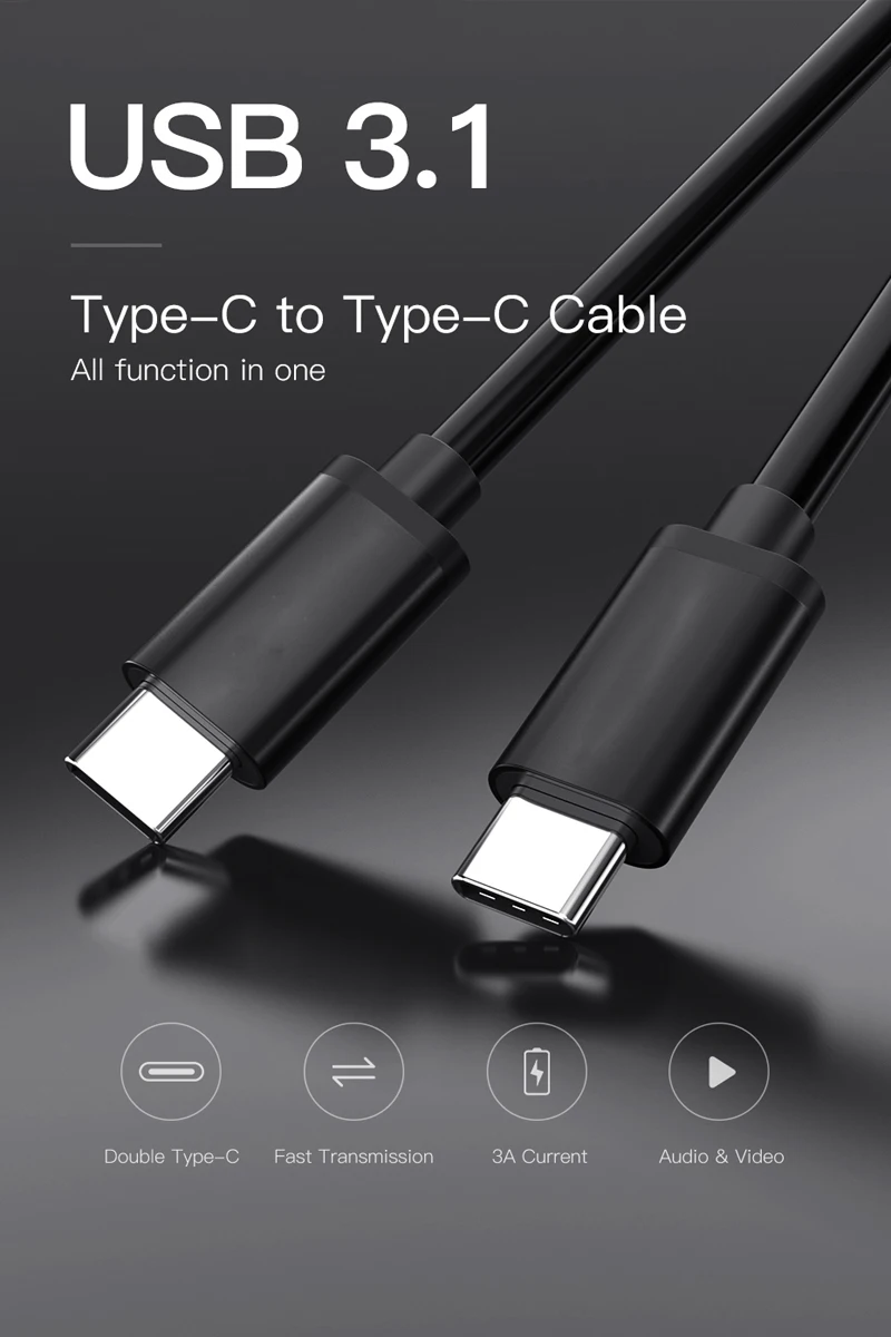 0.2m 1m 2m 3A PD Fast Charging Cable Type C To Type C Cable For Samsung S21 S20 FE Ultra A12 A32 A52 A72 M12 M42 5G Mobile Phone